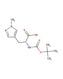Astatech (R)-2-((TERT-BUTOXYCARBONYL)AMINO)-3-(1-METHYL-1H-PYRAZOL-4-YL)PROPANOIC ACID, 95.00% Purity, 0.25G